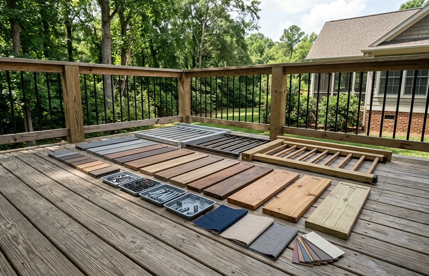 AI-generated realistic decks project image for What Is the Best Material for a Deck in North Carolina?