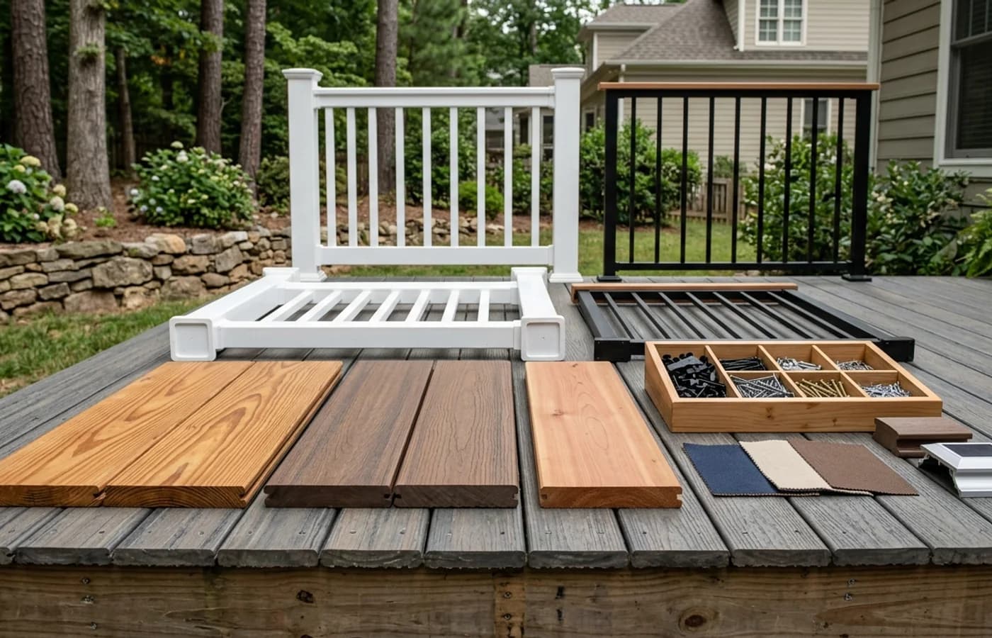 AI-generated realistic planning image for What Is the Best Material for a Deck in North Carolina?