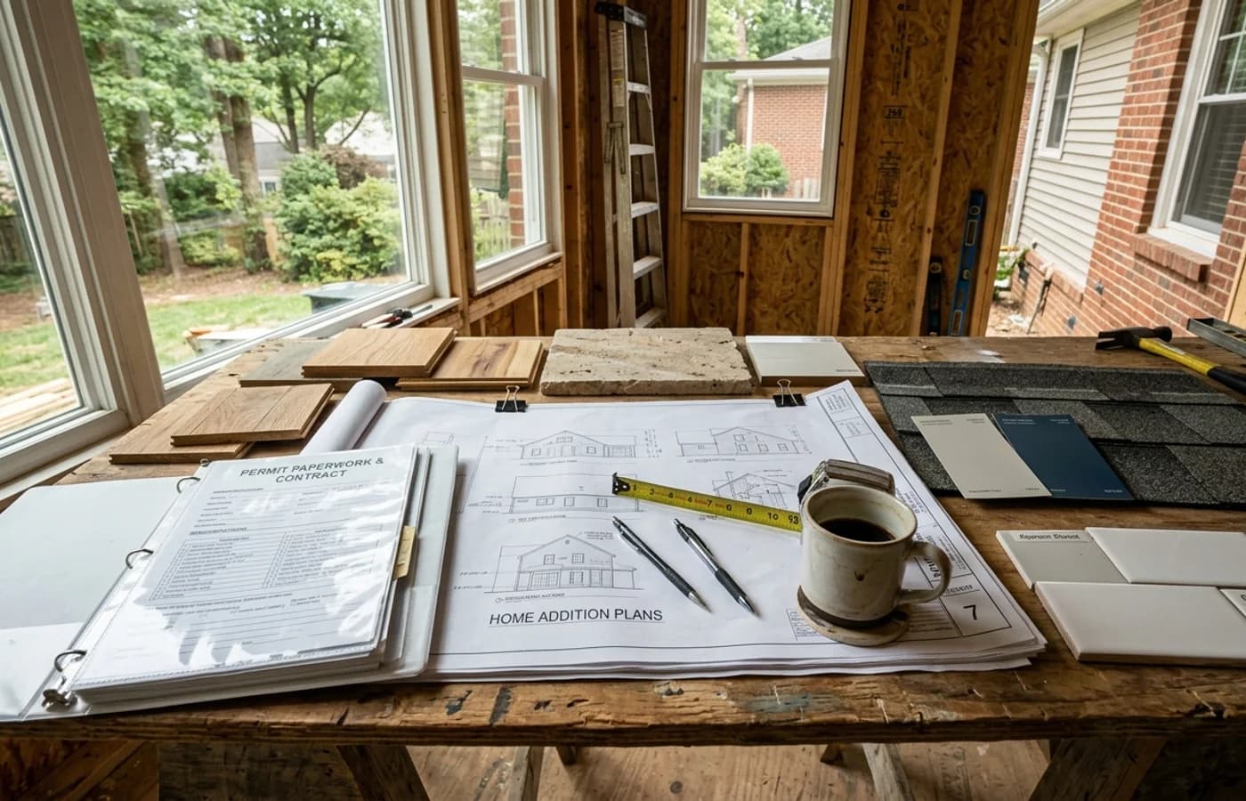 AI-generated realistic planning project image for What Should You Ask a Contractor Before a Home Addition?
