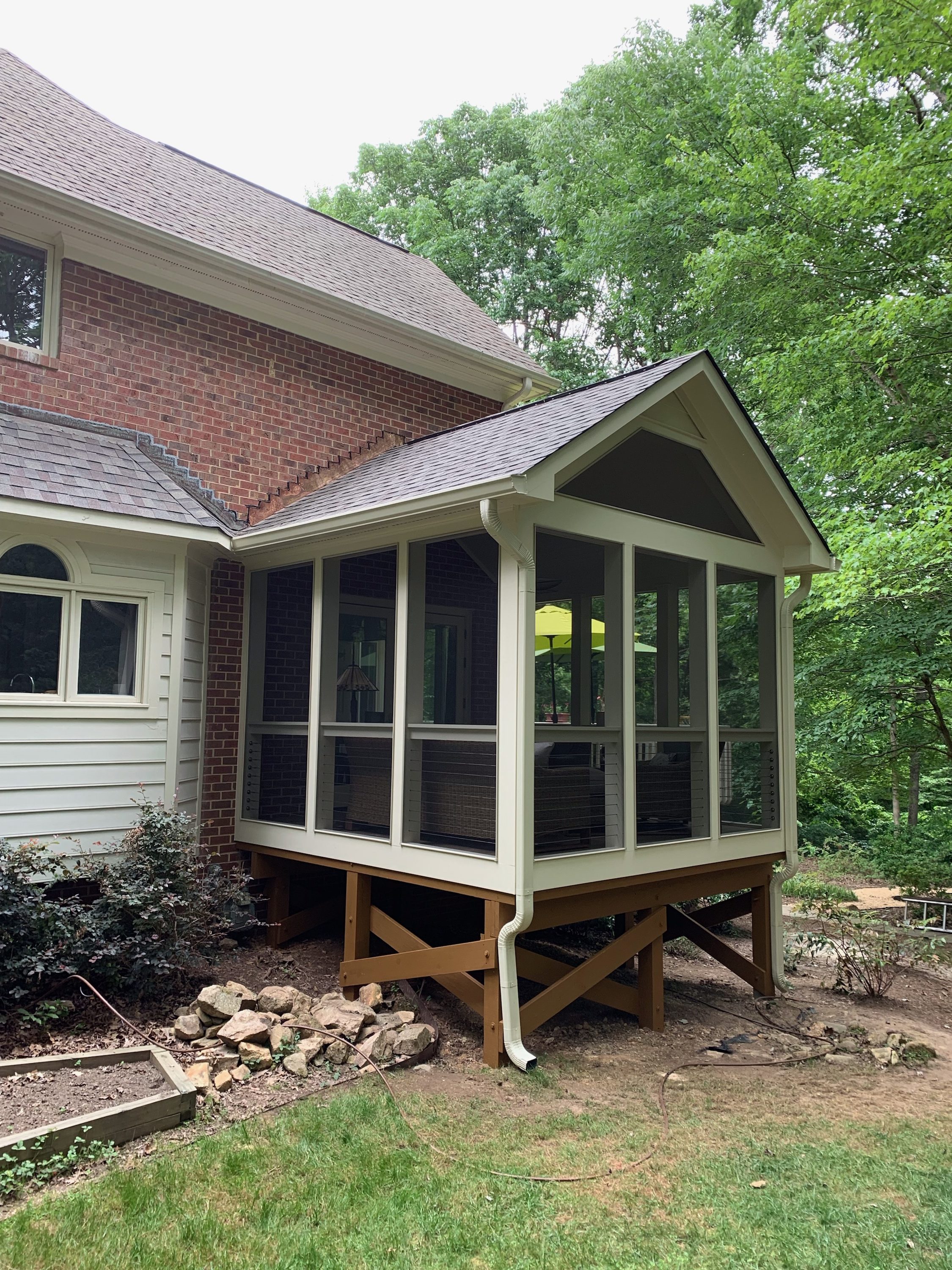 Curstom Screened Porch in Treyburn